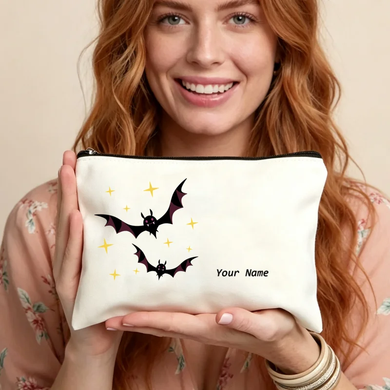 Beauty Makeup Names - Custom Name Cute Bat Star Print