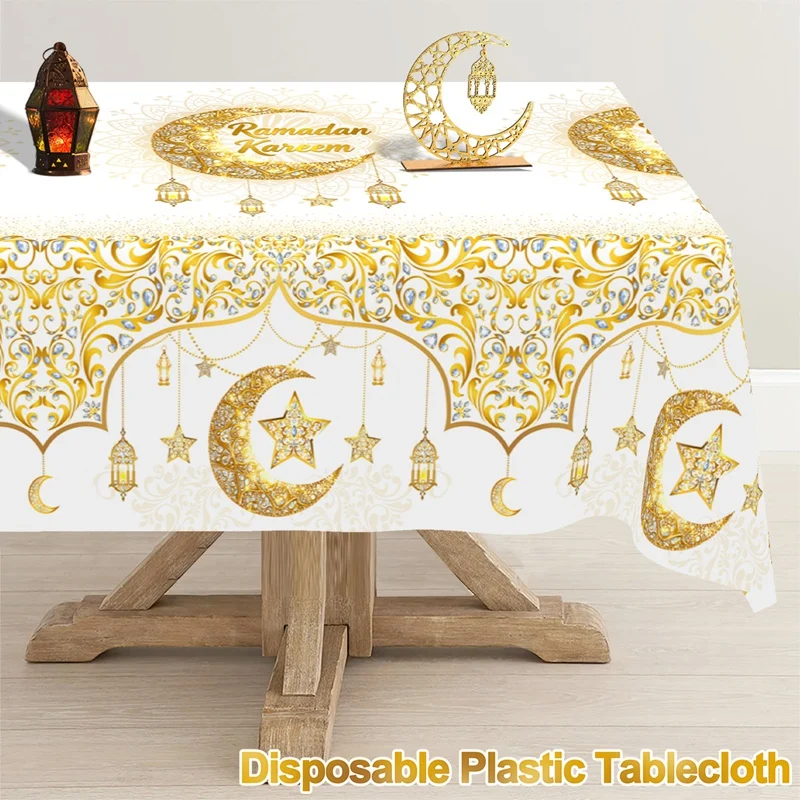 Ramadan Decor Tablecloth EID Mubarak Decor For Home 2026 Ramadan Kareem Islamic Muslim Party Eid Al Adha Gifts Happy Eid Al Fitr