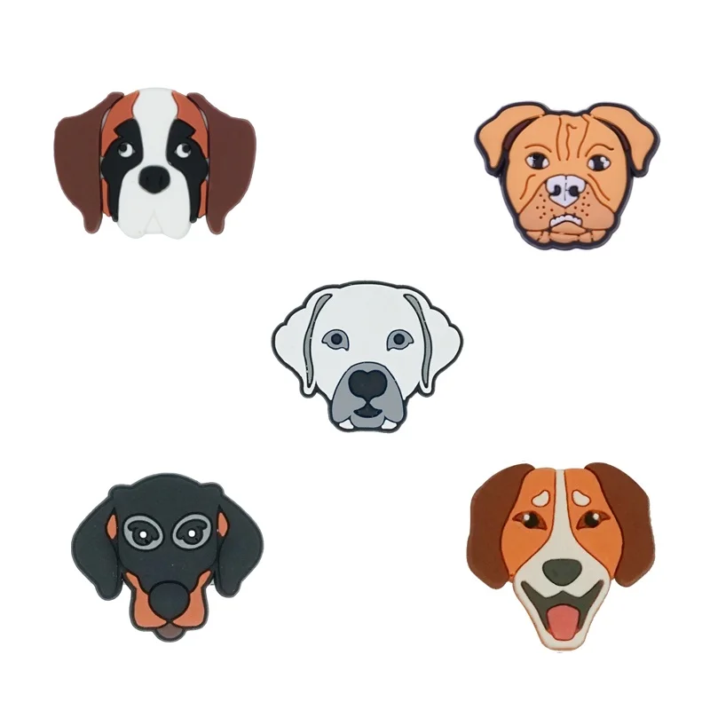 Dijes de zapatos de PVC para perro, accesorios de zapatos, decoración de zapatos, hebillas de zapatos de animales para zuecos, sandalias, regalos de