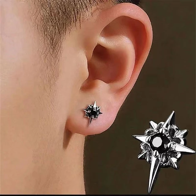 Mens star earrings clearance