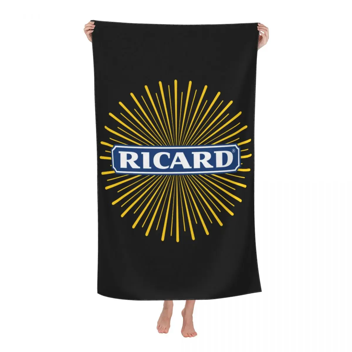 

Custom Marseille France R-Ricards Bath Beach Towel Microfiber Shower Sports Yoga Towels