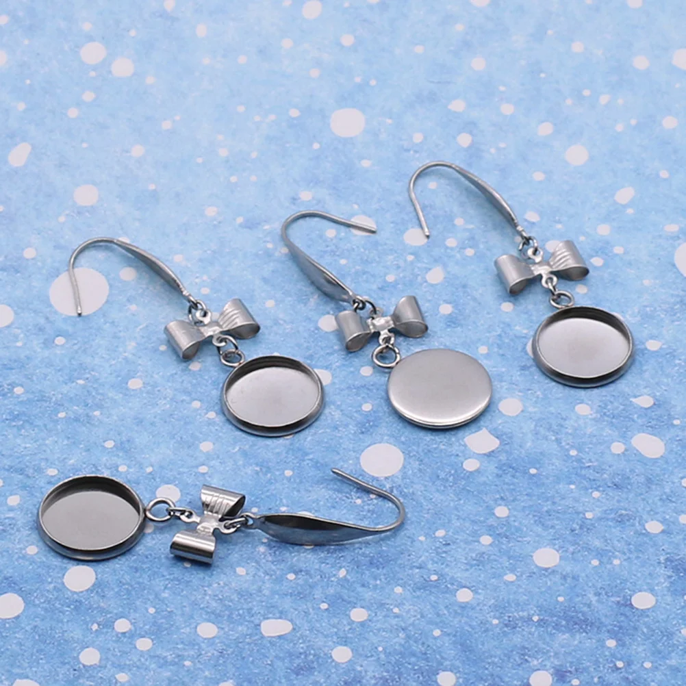 

20 PCS Findings Earring Bottom Support Accessories Jewelry Making Turquoise Earrings for Women DIY Supplies Tray