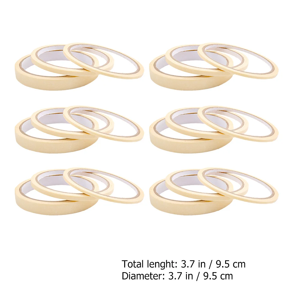 18롤 네일 아트 마스킹 테이프 세트 프리미엄 매니큐어 접착제 UV 젤 아크릴 폴리쉬 DIY 디자인 홈 살롱용