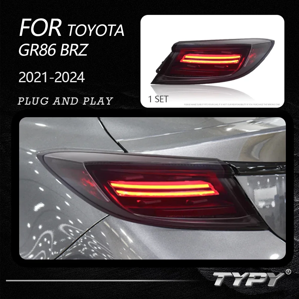 

TYPY Car Tail Lights For Toyota GR86 2021-2024 BRZ LED Car Tail Lamps Daytime Running Lights Dynamic Turn Signals