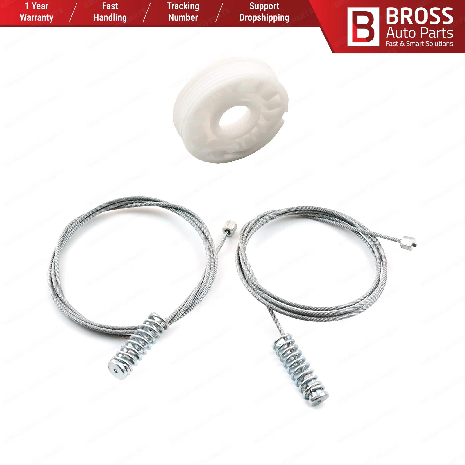 Bross BWR5221 Kit di riparazione alzacristalli posteriore sinistro o destro 834702 y000, 834022 y000 per Hyundai IX35 MK2 LM EL ELH 2009-2015