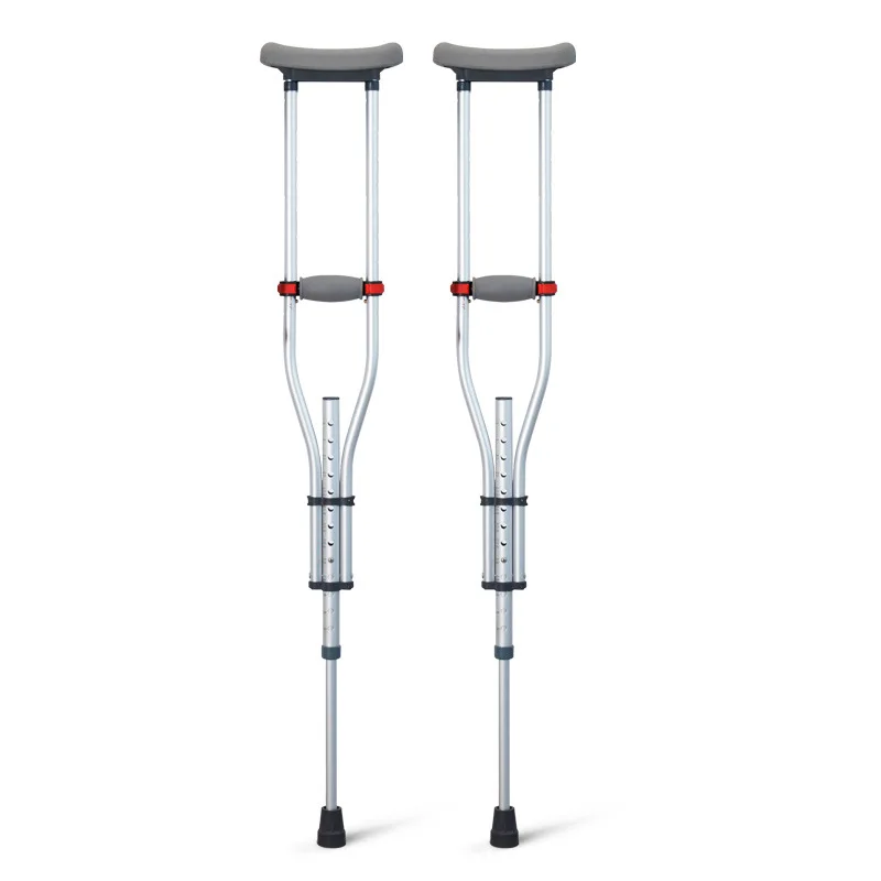 

Three-in-one fracture anti-skid crutches, elderly and disabled anti-skid light double crutches