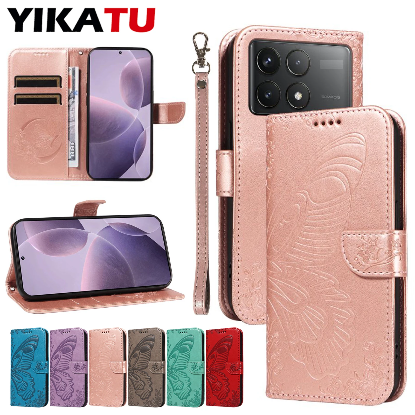 

Leather For Xiaomi Redmi Turbo 4 3 K80 K70E K70 Pro 5G K60 Ultra K50i K50 Gaming K40 14C 13R 13C 13 12C 12 11A 4G Wallet Case