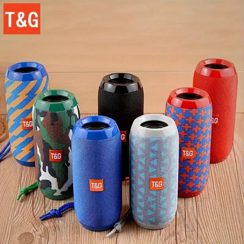 TG117 Bluetooth Speaker True Wireless TWS Sound Box Waterproof Loudspeaker Stereo Surround Support TF Card FM Radio for Outdoor view 3