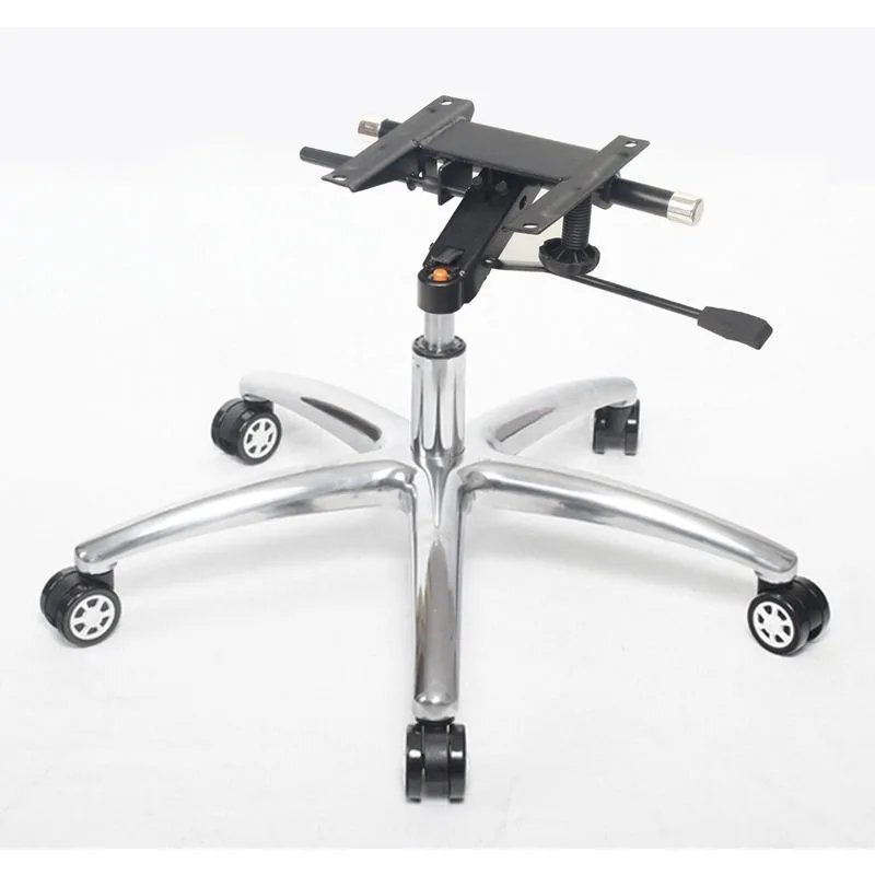 Aluminum Alloy 5-Star Base, Swivel Chair Accessories, Thick Chassis, Chair Tray & Gas Lift Cylinder for Computer Chair