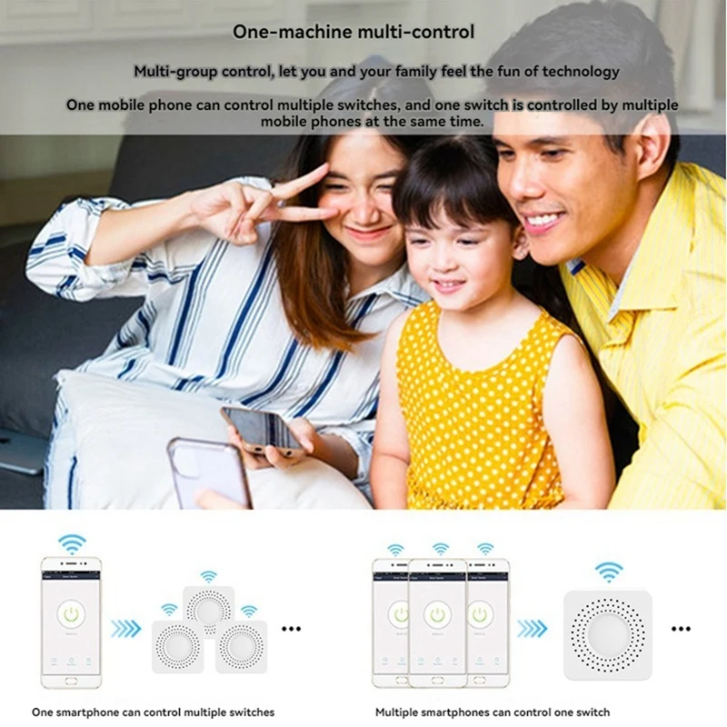 Módulo Interruptor De Relé Wifi, Mini Módulo Interruptor Inteligente, Trabalhar com Alexa Casa, AC100-240V