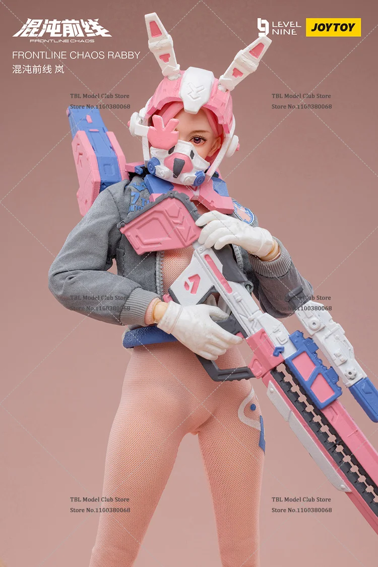 In Stock Original JOYTOY LEVEL9 1/12 Scale Female Soldier FRONTL INE CHAOS Series RABBY Full Set 6inch Action Figure Doll