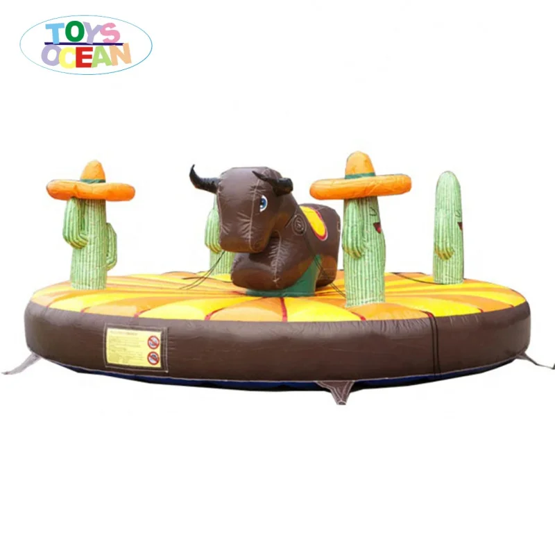 New Design Inflatable Mechanical Mini Cow Bull Ride for Kids Sale Mall