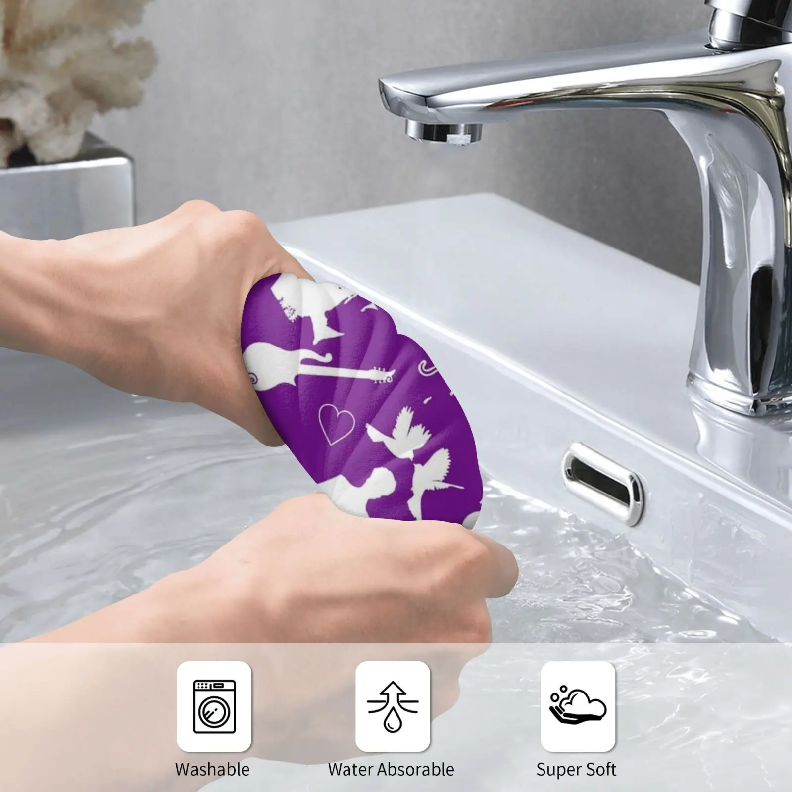 Prince Pattern 1 Bath Towel Beach Cushion 2013 Prince Singer Rodgers Nelson Purple Rain Guitar Doves Cry Symbol