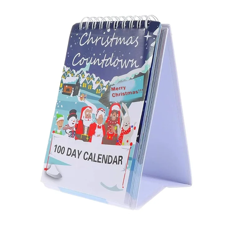 AD30-100 День Рождественский календарь обратного отсчета, настольный календарь обратного отсчета 2025 года, настенный художественный домашний декор, стол