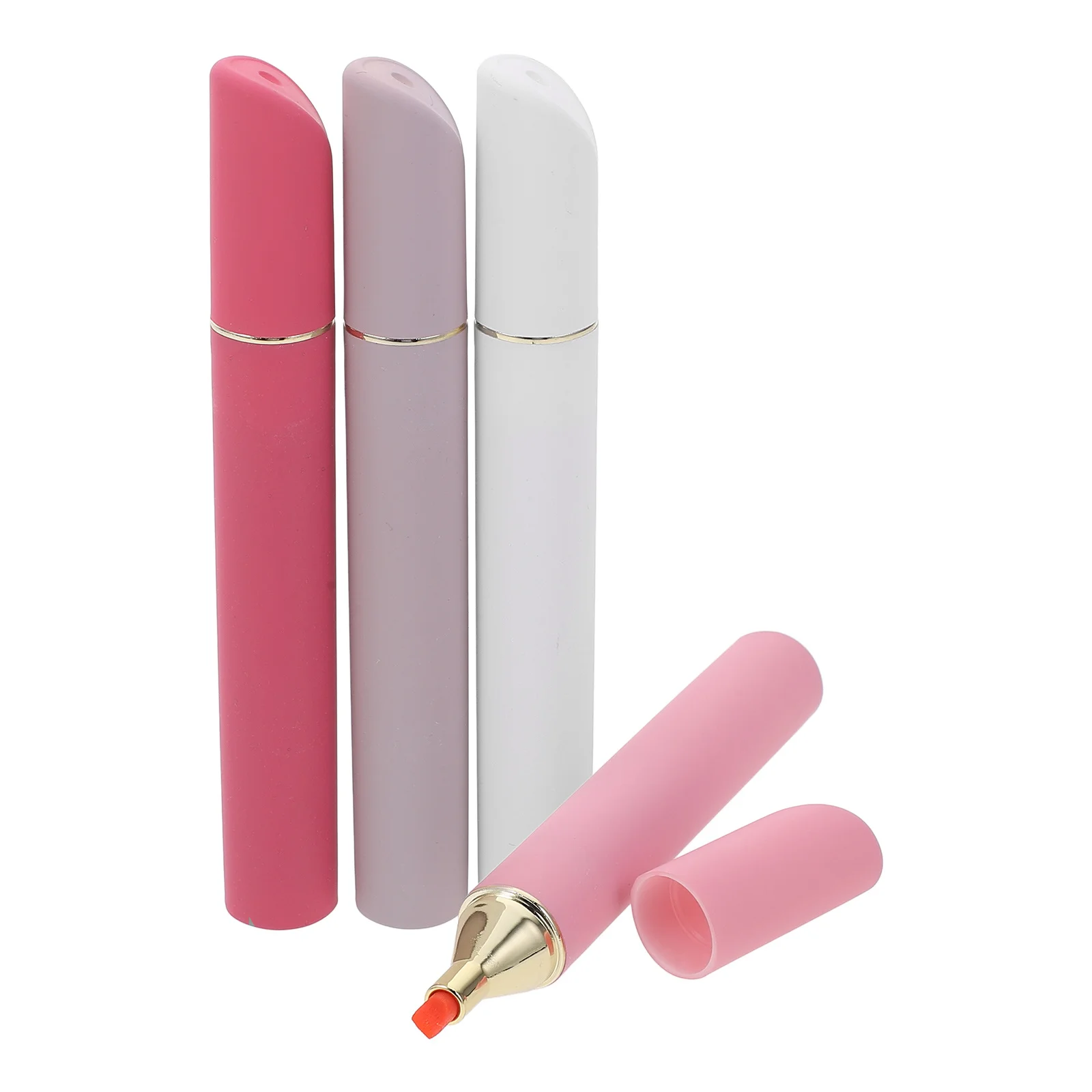 

4 Pcs Cute Markers Fluorescent Pens Highlighter Hand-held Colorful Highlighters Book