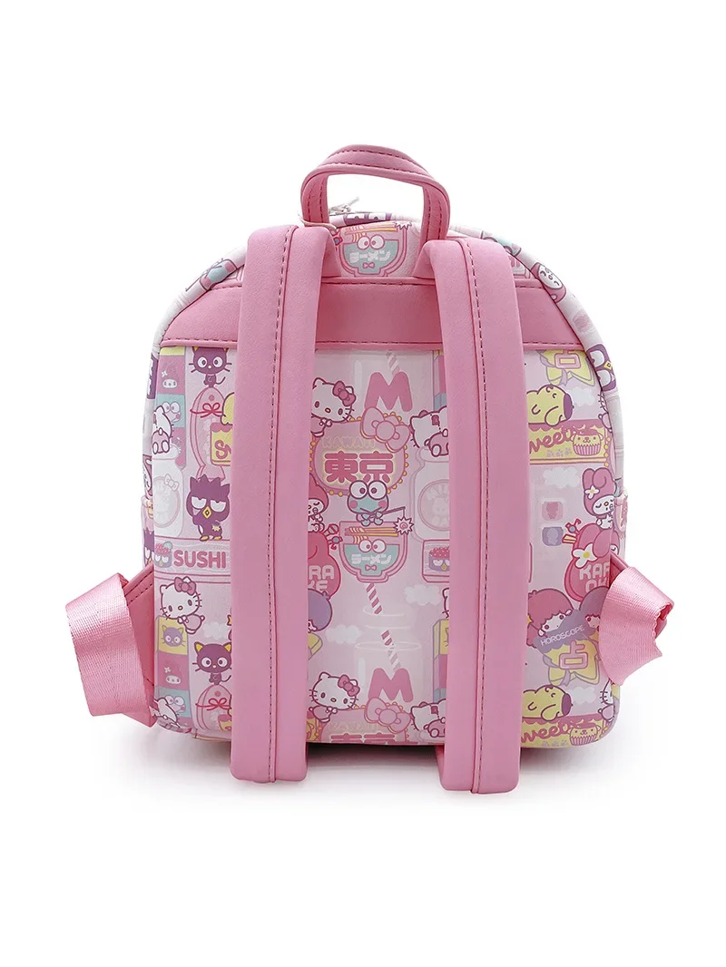 MINISO-Sac à Dos Décontracté Hello Kittyloungefly pour Fille, Co-marquage, pour École Maternelle, Lycée