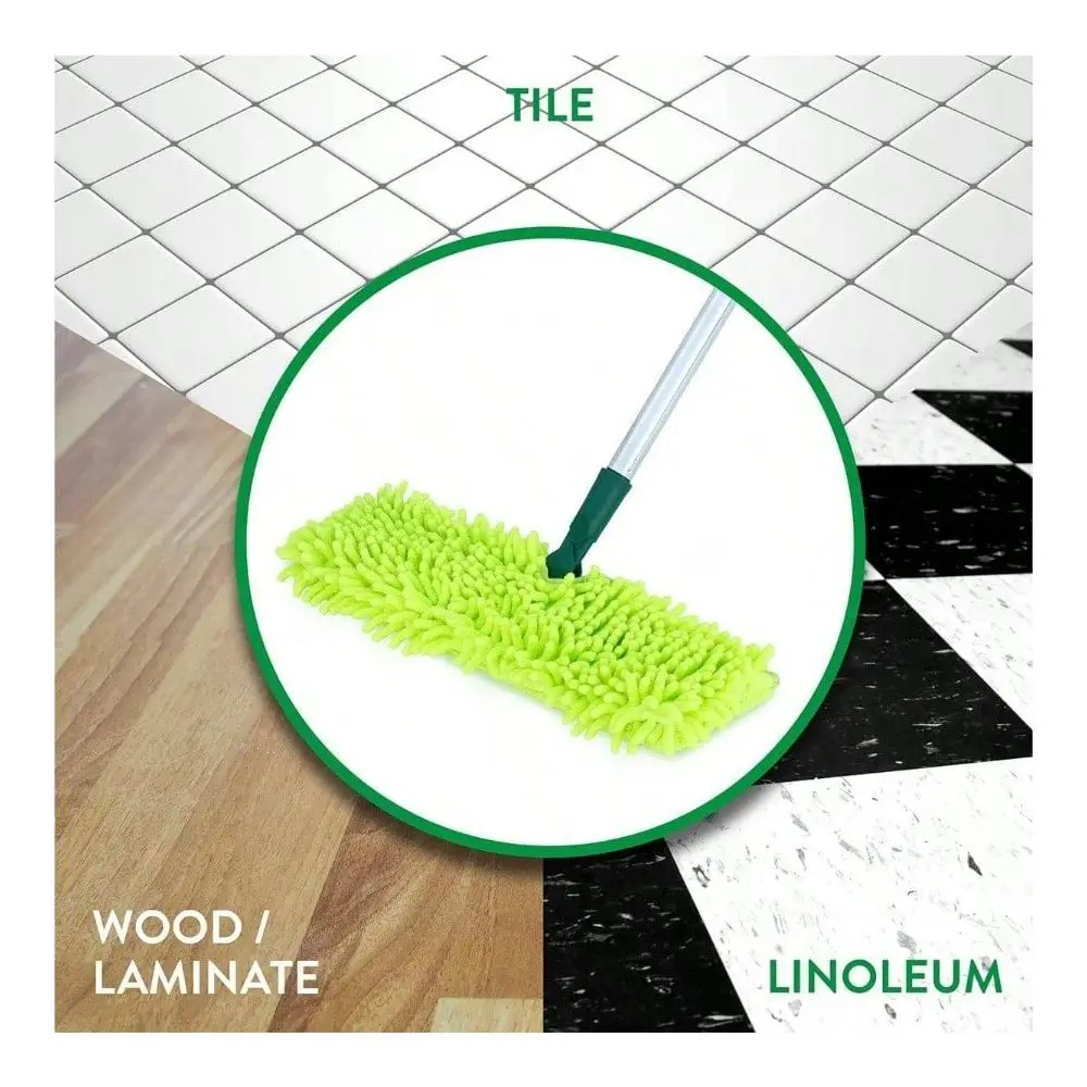

Mop Self Wringing U2013 Easy Squeeze Twist Design Wet Mopping Household Cleaning Tile, Linoleum, Laminate Floors Extendable Met