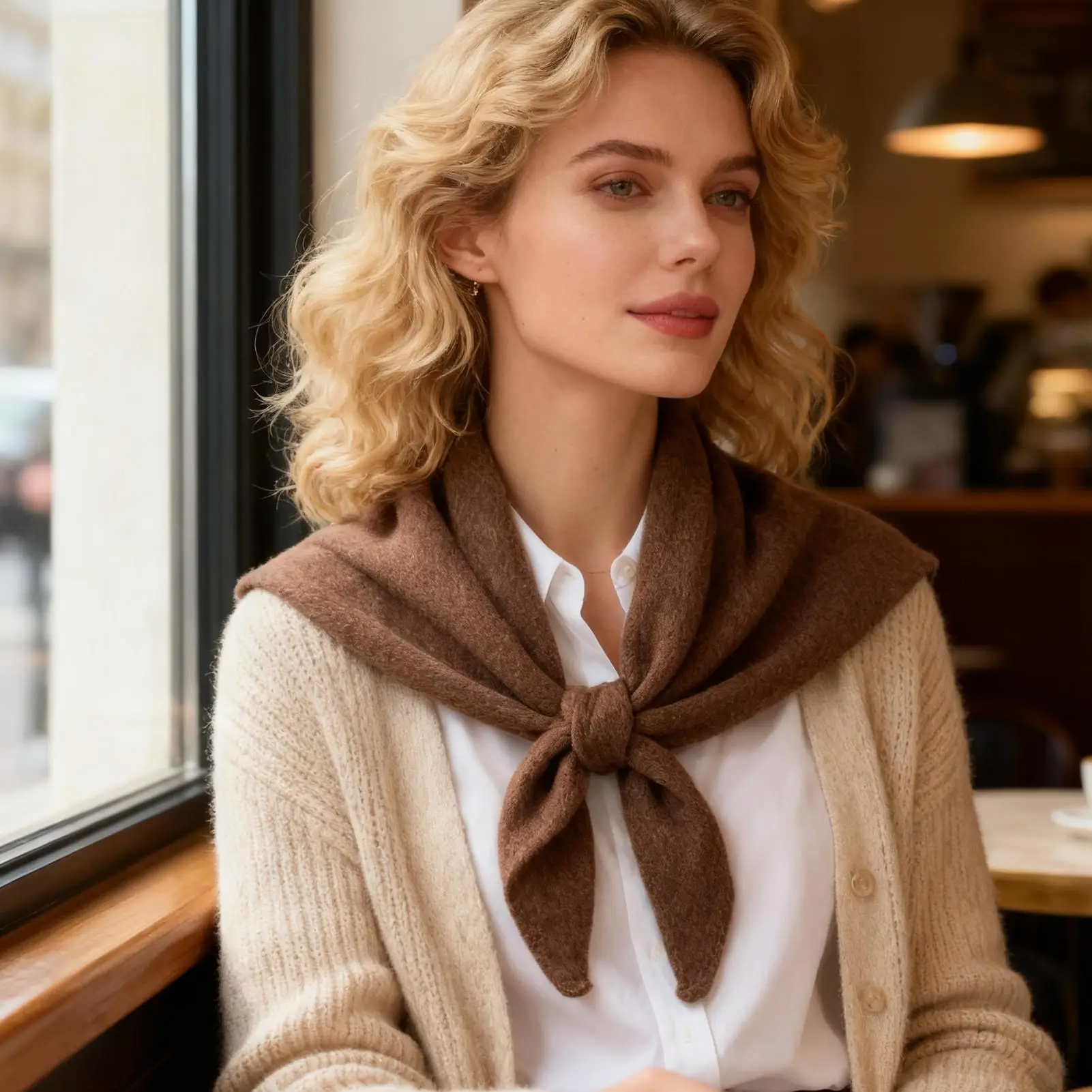 

Wool Triangle Scarf Soft Shawl Wraps Wool Head Scarf For Ladies Spring Fall Daily Commute Outdoor Travel Beach