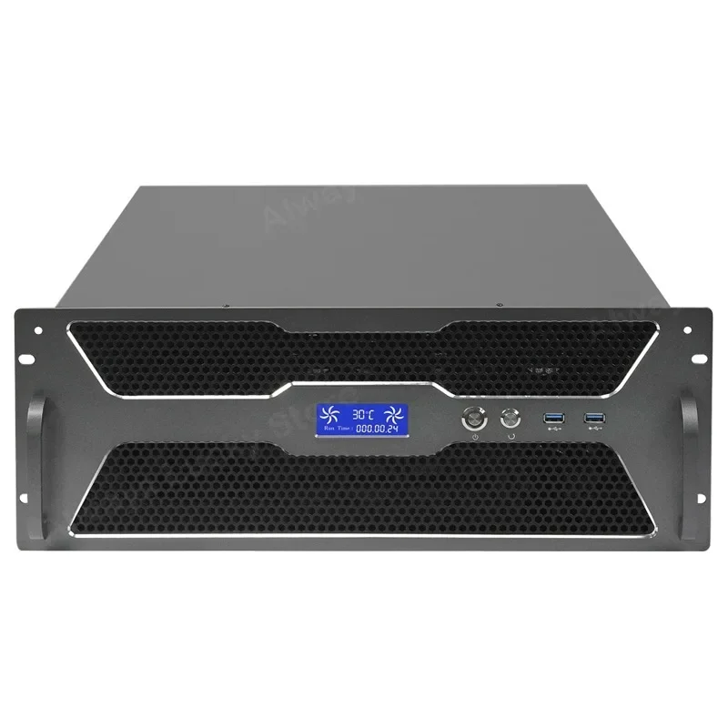 4U Chasis industrial Montaje en rack EATX Placa base dual Servidor almacenamiento 12 bahías Host computadora