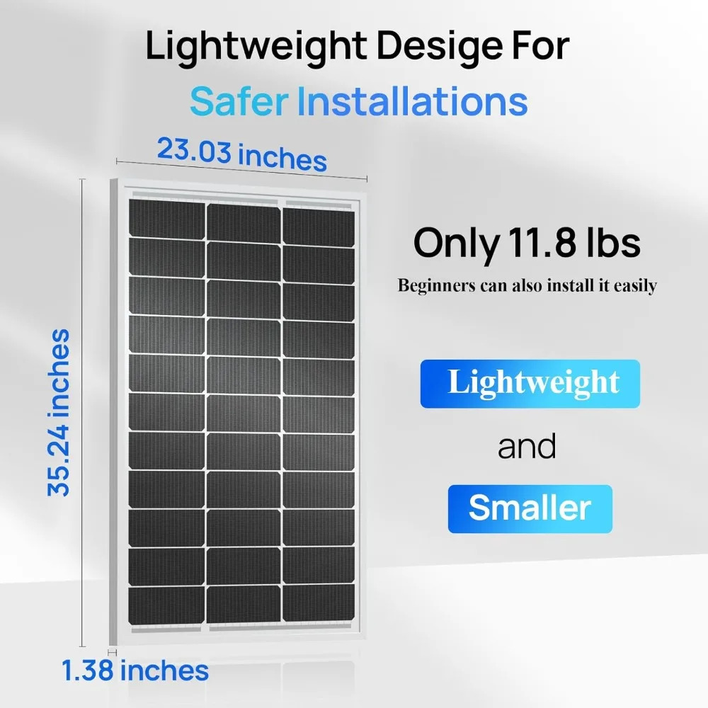 مجموعة الألواح الشمسية القابلة للبيئة بقدرة 400 وات: 4 × 100 وات 18 فولت وحدات شمسية أحادية البلورية لأنظمة الطاقة خارج الشبكة في المنزل والتخييم وبوا