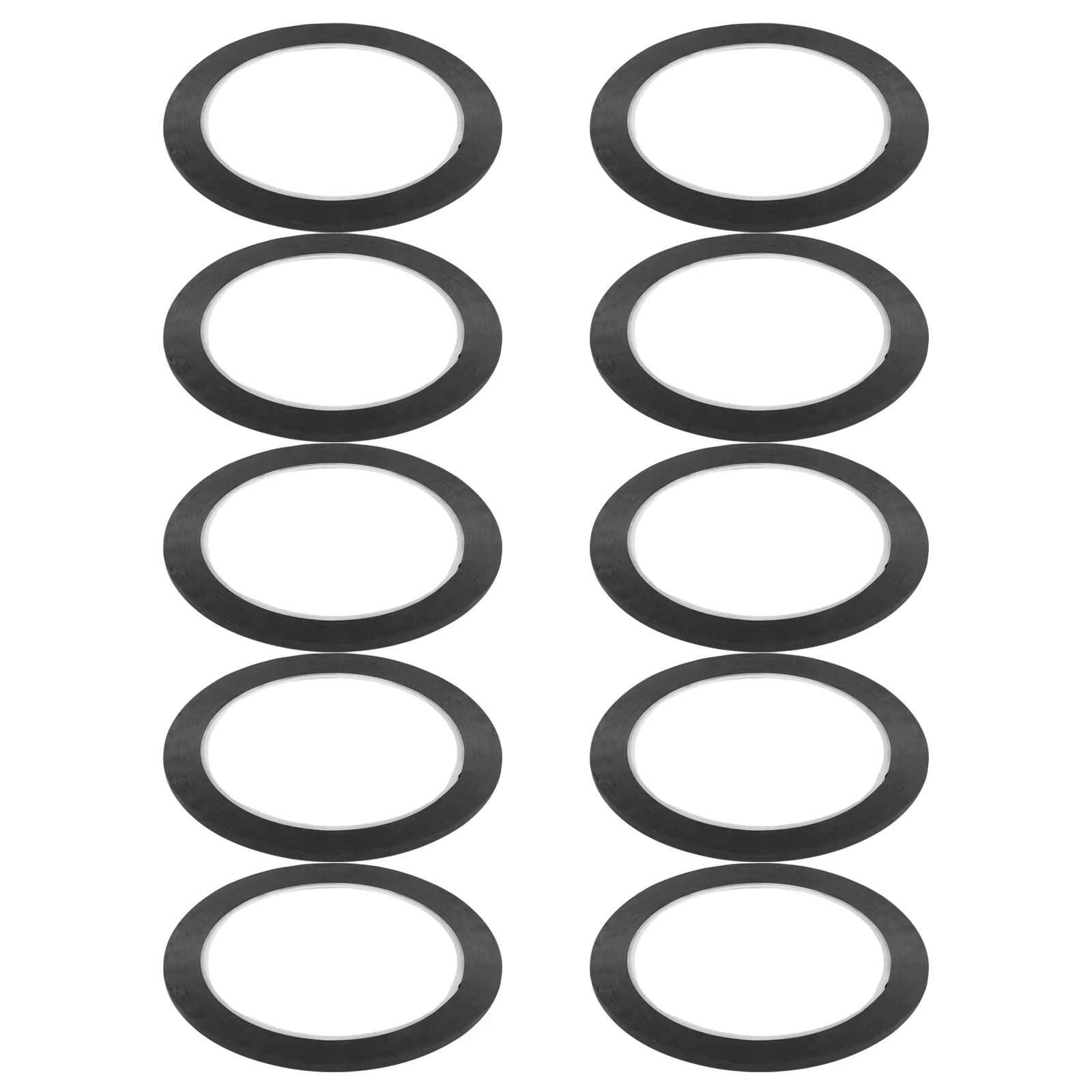 

10Pcs Black Marking Tape for Office Easy Apply Remove Residue-Free Tape for Plastic Glass Metal Surfaces