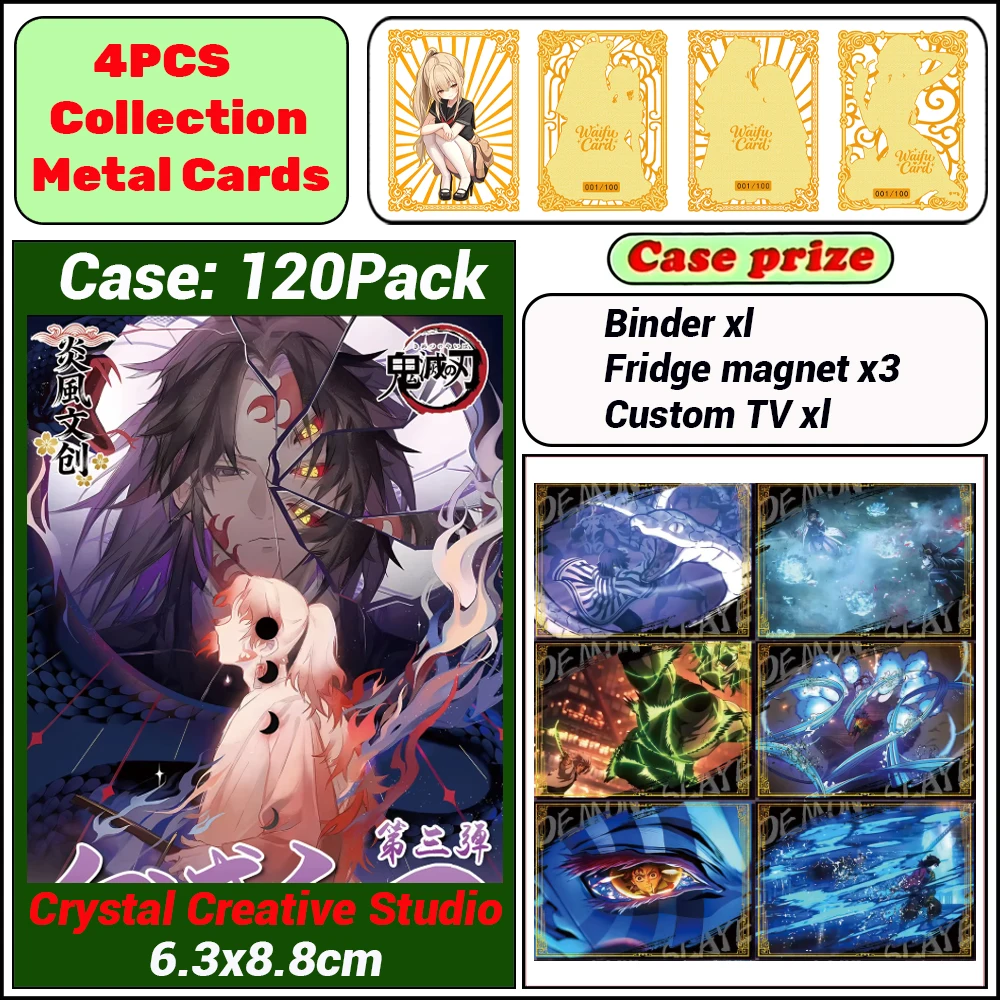 

Wholesale 2026 Newest Demon Slayer Arcylic Cards Yanfeng creativity Premium Anime Character Collectible Cards Fan Gifts Limited