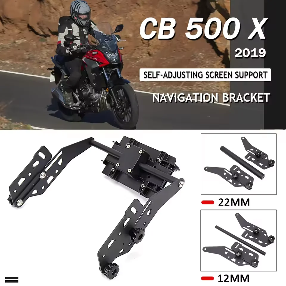 

Motorcycle GPS Navigation Plate Bracket Self-Adjusting Screen Suppor Mount Phone Bracket For Honda CB500X CB 500 X 2016-2019