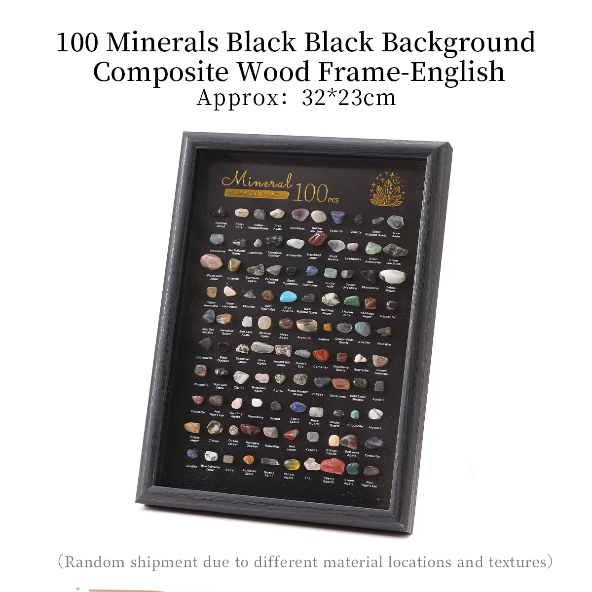 100 Pcs Natural Stones Raw Crystal Specimen Set