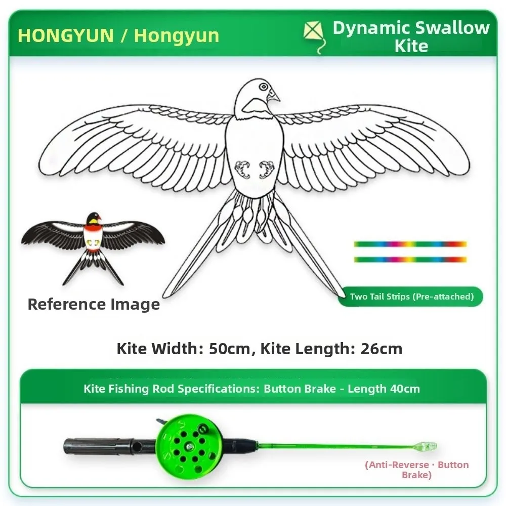 35cm Graffiti Dynamics Eagle Kite Plastic Cartoon Large Eagle Kites DIY Toy Children Gift Flying Bird Kites