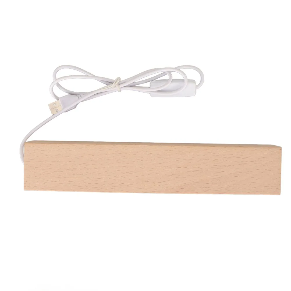 24cm /18cm Rectangle LED Lights Display Bases White Light USB Interface Rectangle Display Pedestal Multi Functional