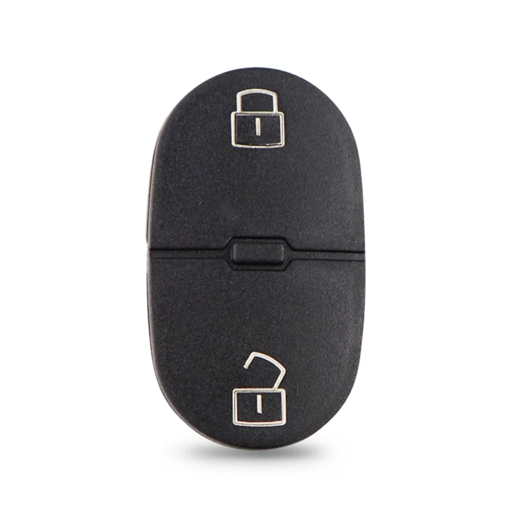 2/3 Buttons Key Case Pad For Audi A2 A3 A4 A6 A8 TT B6 RS4 Allroad Quattro Car Key Shell Rubber Button Repair Leather