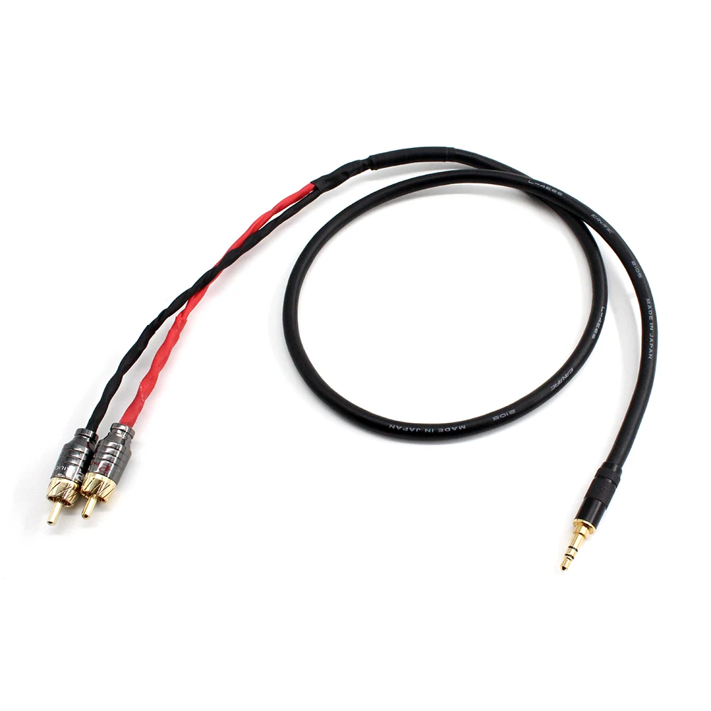 Canare L-4E6S Hifi Trrs Gebalanceerd 2.5Mm Tot 2 Rca Mannelijke Audio Kabel Voor Cayin N5 Iriver Ak240 Ak380 Ak120ii Amp Onkyo DP-X1