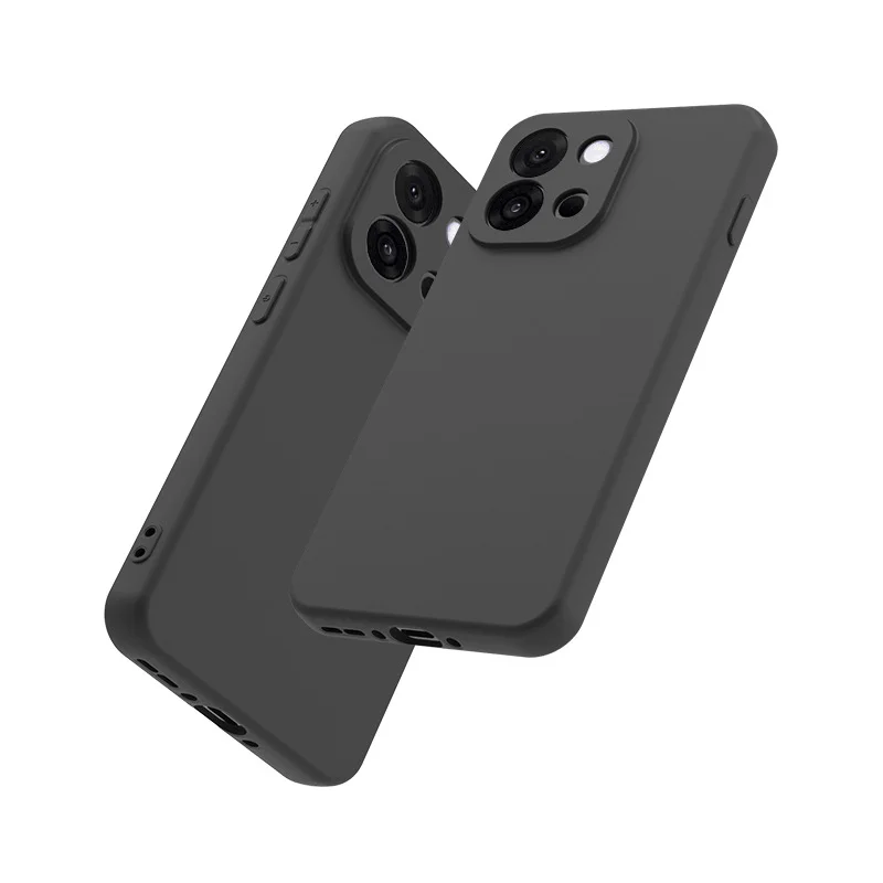 Case For Oneplus 13S Bumper Black TPU Slim Matte Soft Silicone Case For One Plus 13S 1+13S OnePlus13S Back Cover