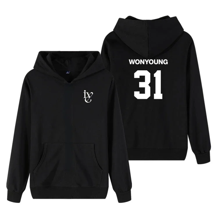 IVE ELEVEN hoodie Kpop men's and women's sportswear jacket jacket IVE member Yujin Gaeul Wonyoung LIZ Rei Leeseo hoodie