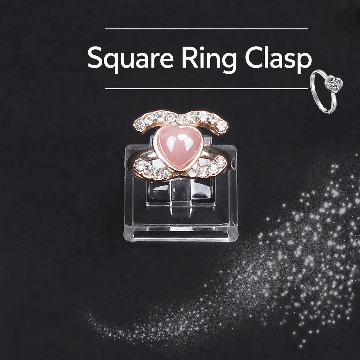 Jewelry Organization Prop Stable Clear Ring Storage Stand Transparent Plastic Ring Holder Transparent For Ring Photography