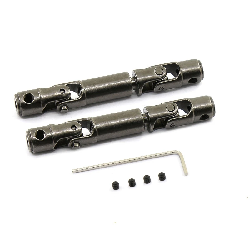 2PCS Upgrade Metal Driving Shaft For WPL 1/16 B14 B14K B16 B16K MN90 MN90K MN91 RC Car Parts Crawlers Truck,Titanium