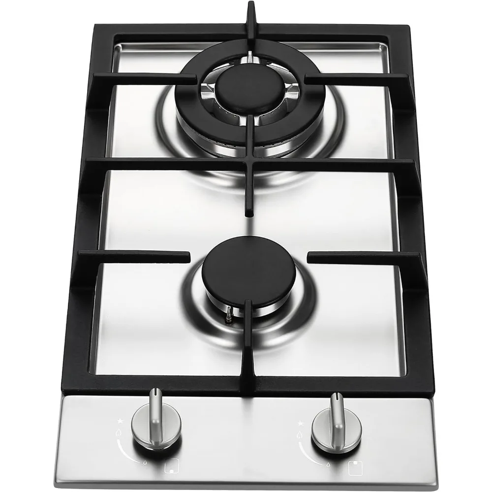 GC2-37P (LPG/Propane Gas) high efficiency 2 burner gas cooktop, ETL Safety Certified