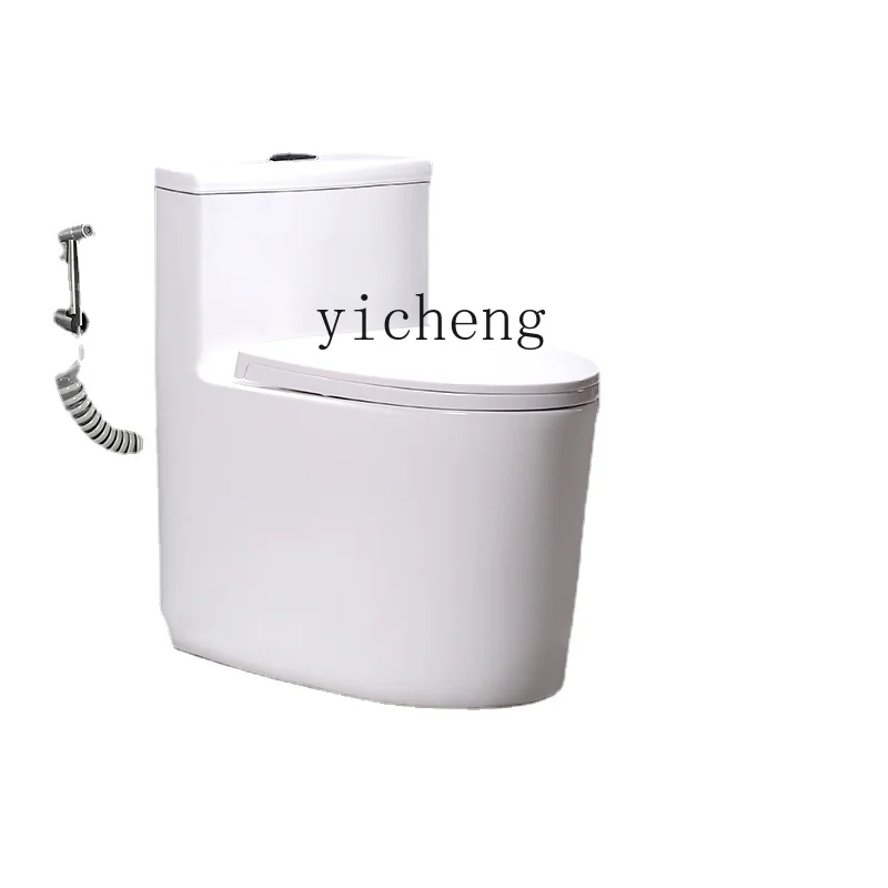 Full Wall without Dead Angle Toilet Large Flush Mute Water-Saving Seat Toilet