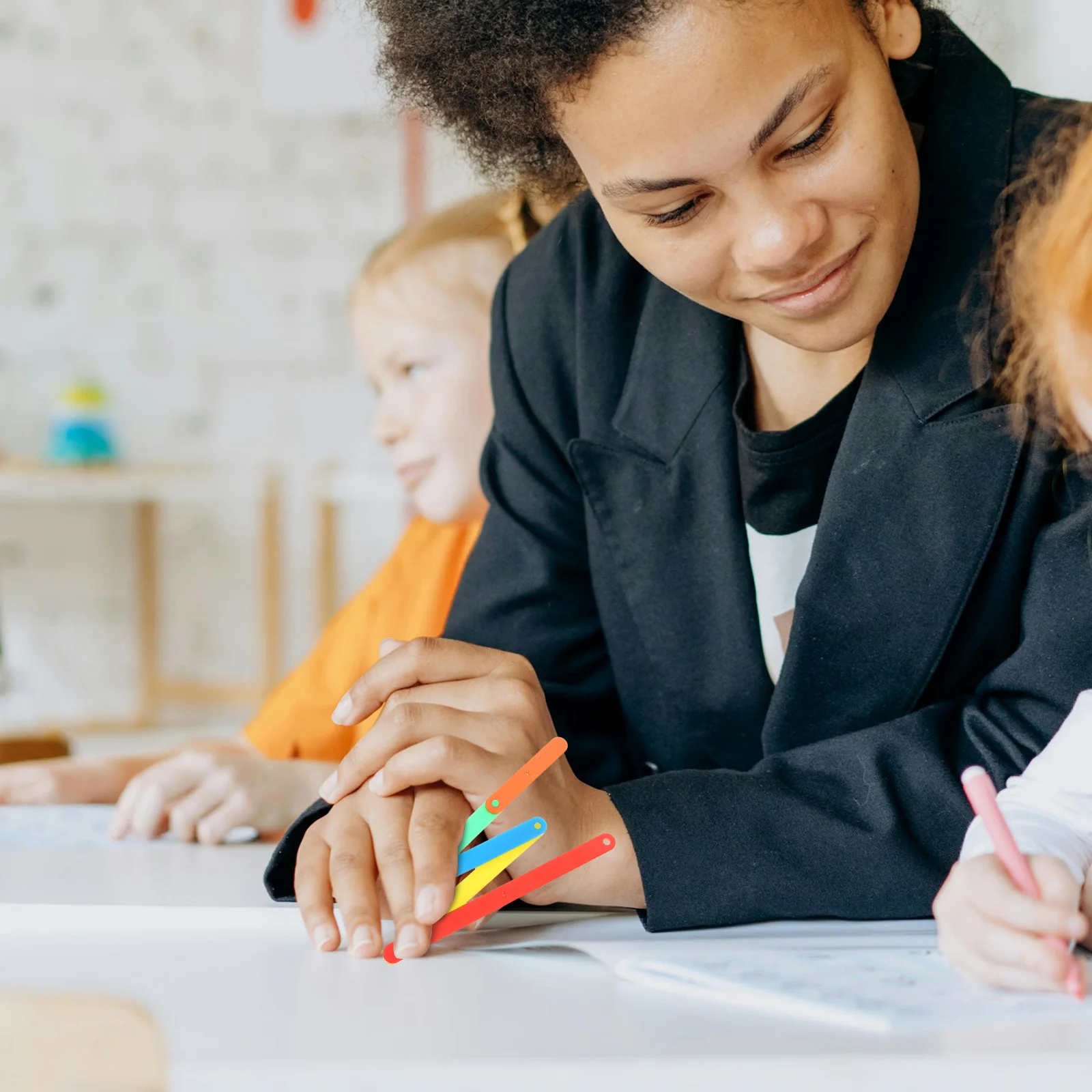 10pcs Classroom Supplies for Kindergarten Geometric Shapes Kit and Math Teaching Resources for Angle Understanding