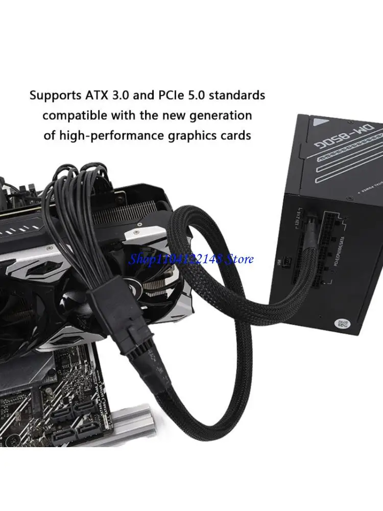

P9FA двойной 8-контактный PCIe 5,0 кабель питания 12VHPWR 12 + 4-контактный разъем для современных графических процессоров