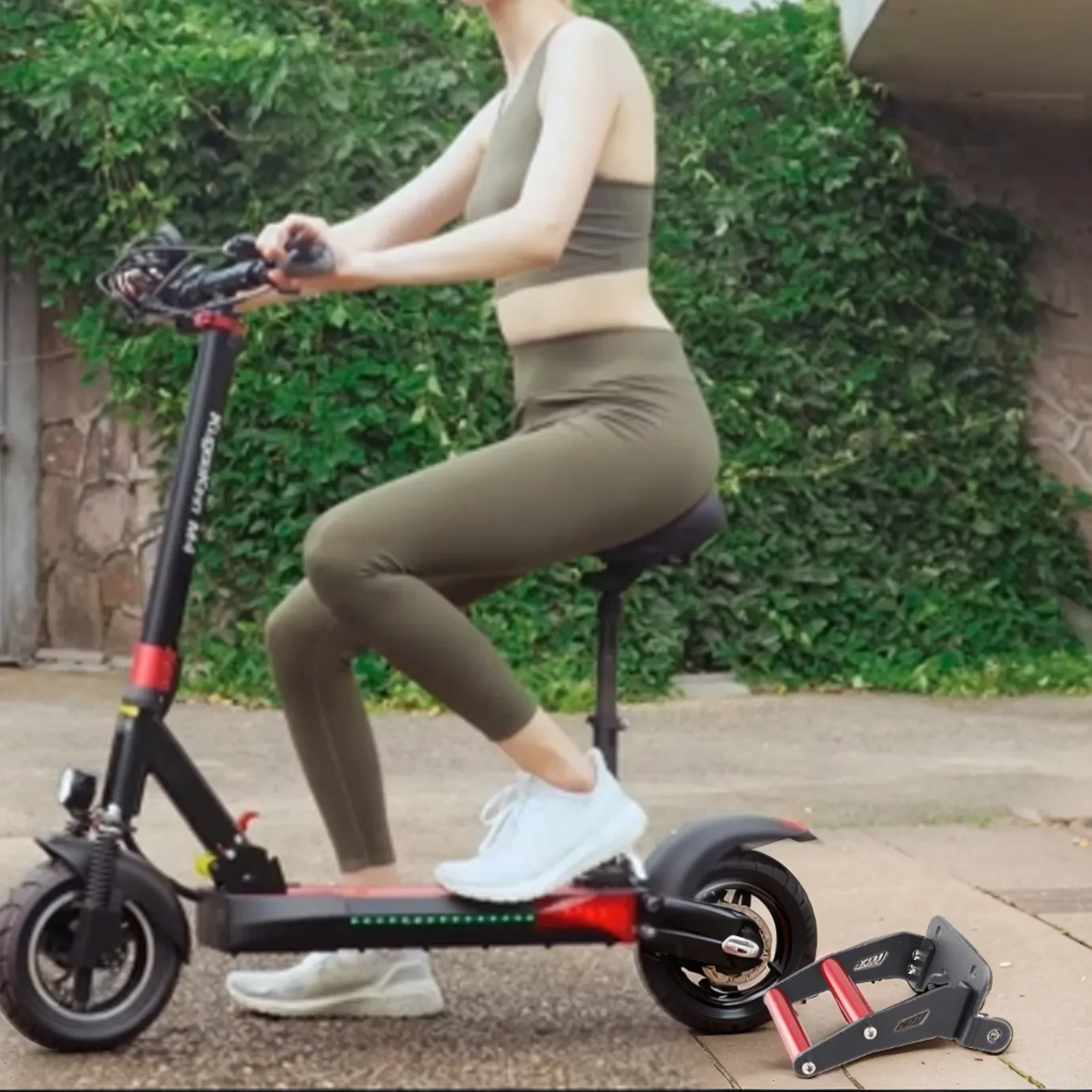 

Для Kugoo Pro подножка для ног задняя подставка для ног красный черный педаль опора складная задняя вилка подножка 13*10*5 см велосипедные детали