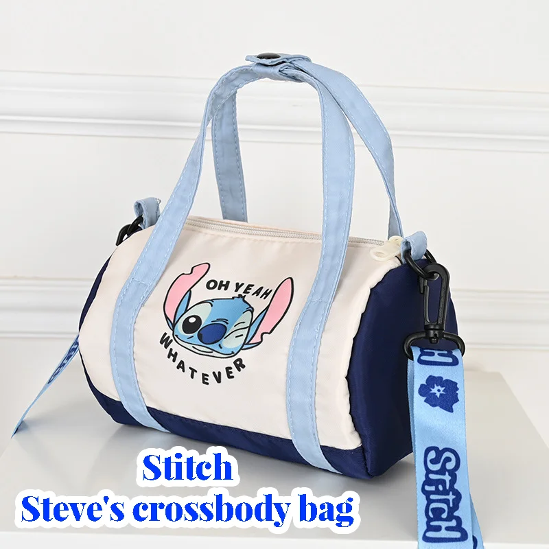 

Stitch Kawaii Canvas Bucket Bag Disney Cartoon Handbag Casual All-Match Crossbody Bag Portable Satchel Tote Fashion Backpacks