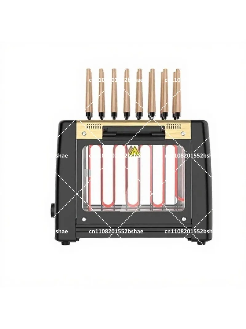 Household 220v Smokeless Rotary Electric Grill 220V/1200W Barbecue Grill Barbecue Grill Household Automatic Rotating Skewers Mac