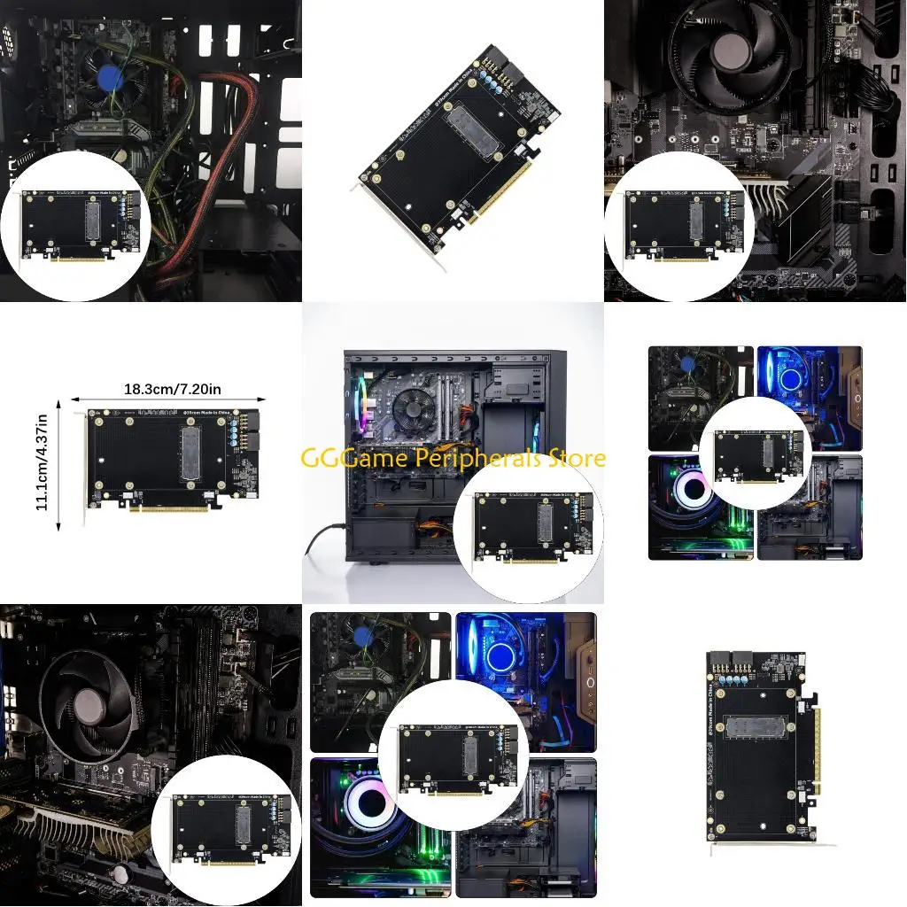 

U55B Cost Effective SXM2 V100 GPU Adapter Card Universals PCIe Compatibility Silents Fan Operations