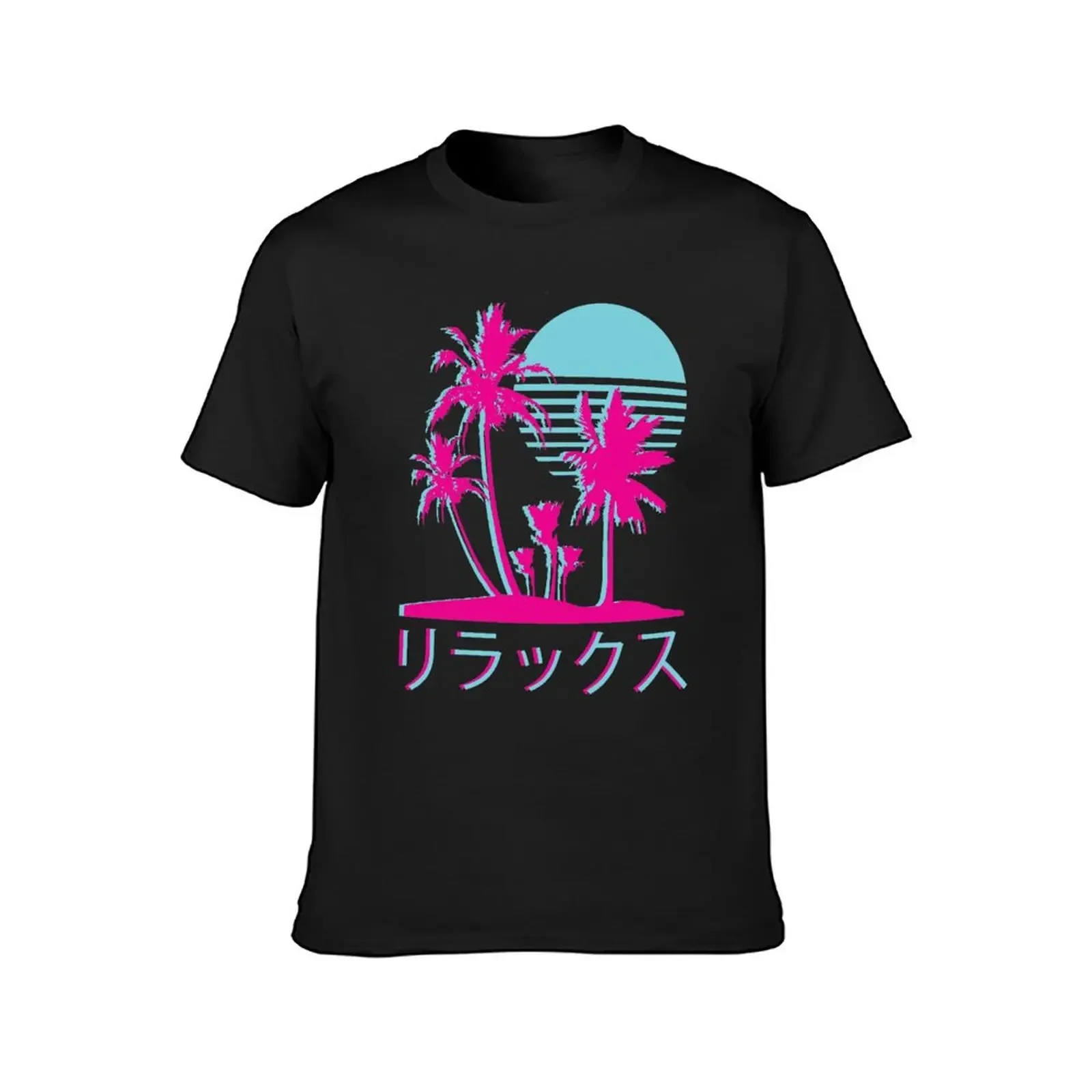 Vaporwave Aesthetic // Neon Palms T-Shirt tees anime clothes men clothings