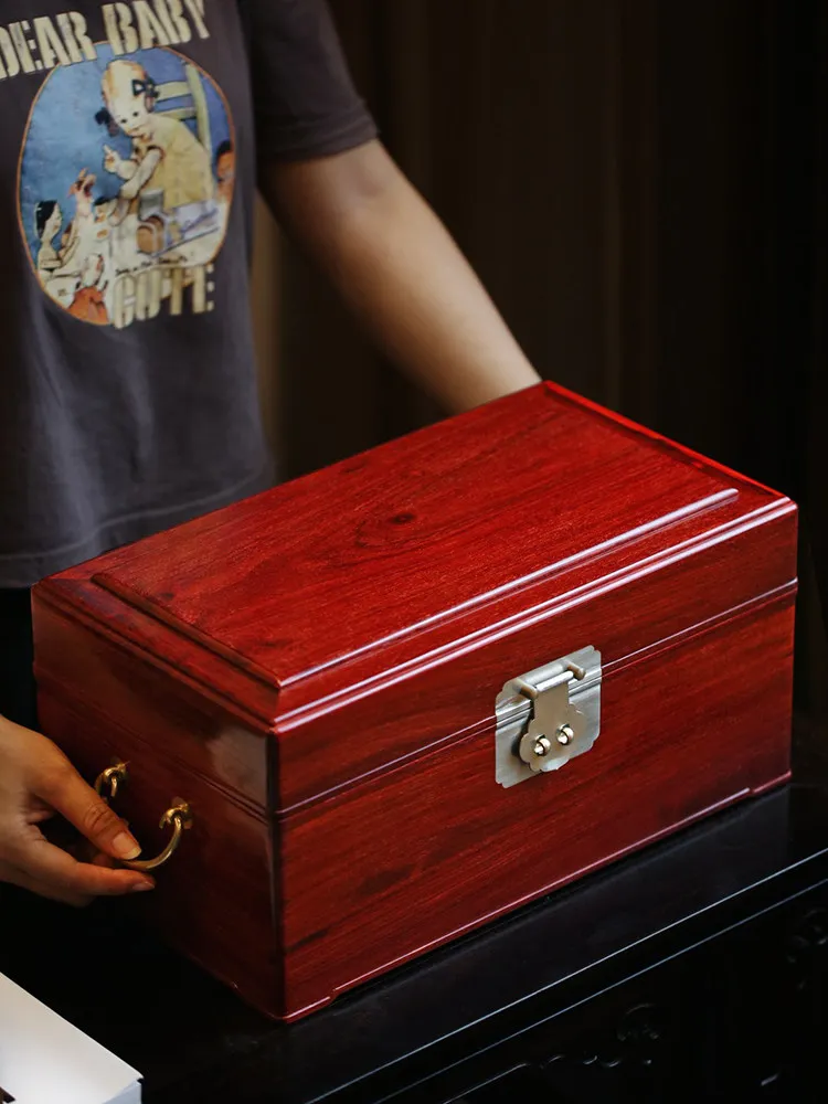 Mahogany jewelry Solid wood jewelry storage  High-end jewelry  Wedding Chinese