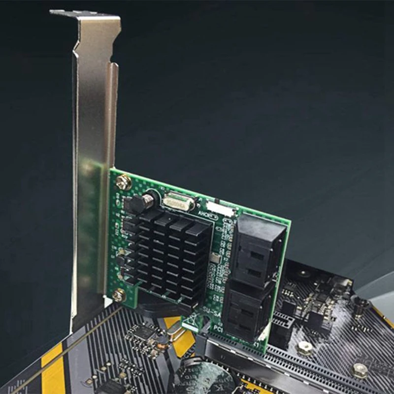 

Высший рейтинг карты расширения PCIE — SATA Адаптер PCI Express X1 — 4 порта SATA, A