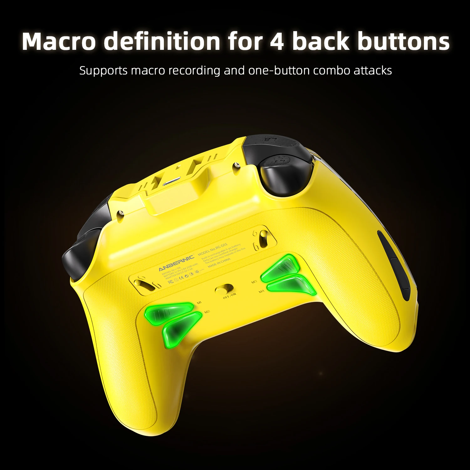 Anbernic RG G01 Gamepad-Controller, kabelloser Spiele-Controller mit 2.5D IPS Hall-Rocker für PC/Steam/Linux/Switch/Switch2/Android/iOS – Detail 5