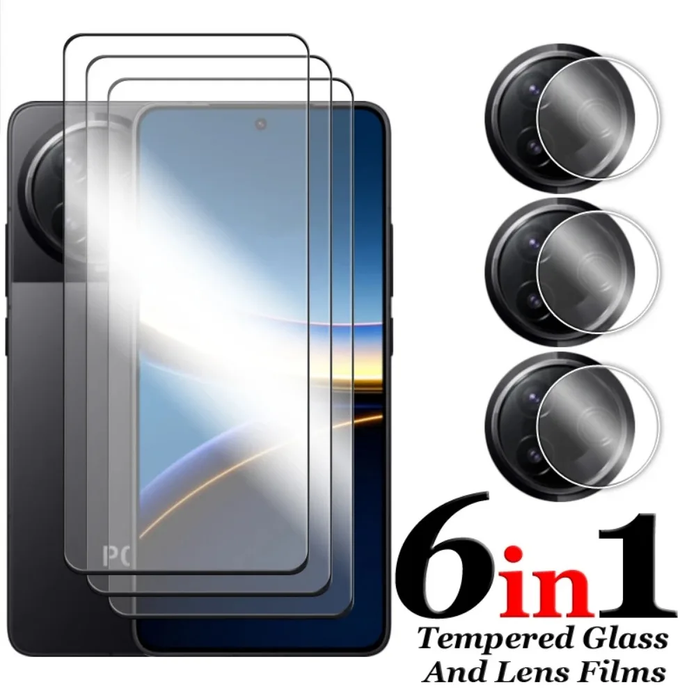 Für POCO F7 Ultra Glas Für Poco F7 Pro Gehärtetes Glas 2.5D Vollflächiger Kleber HD Displayschutzfolie Für Poco F7 Pro Ultra Objektivschutzfolie