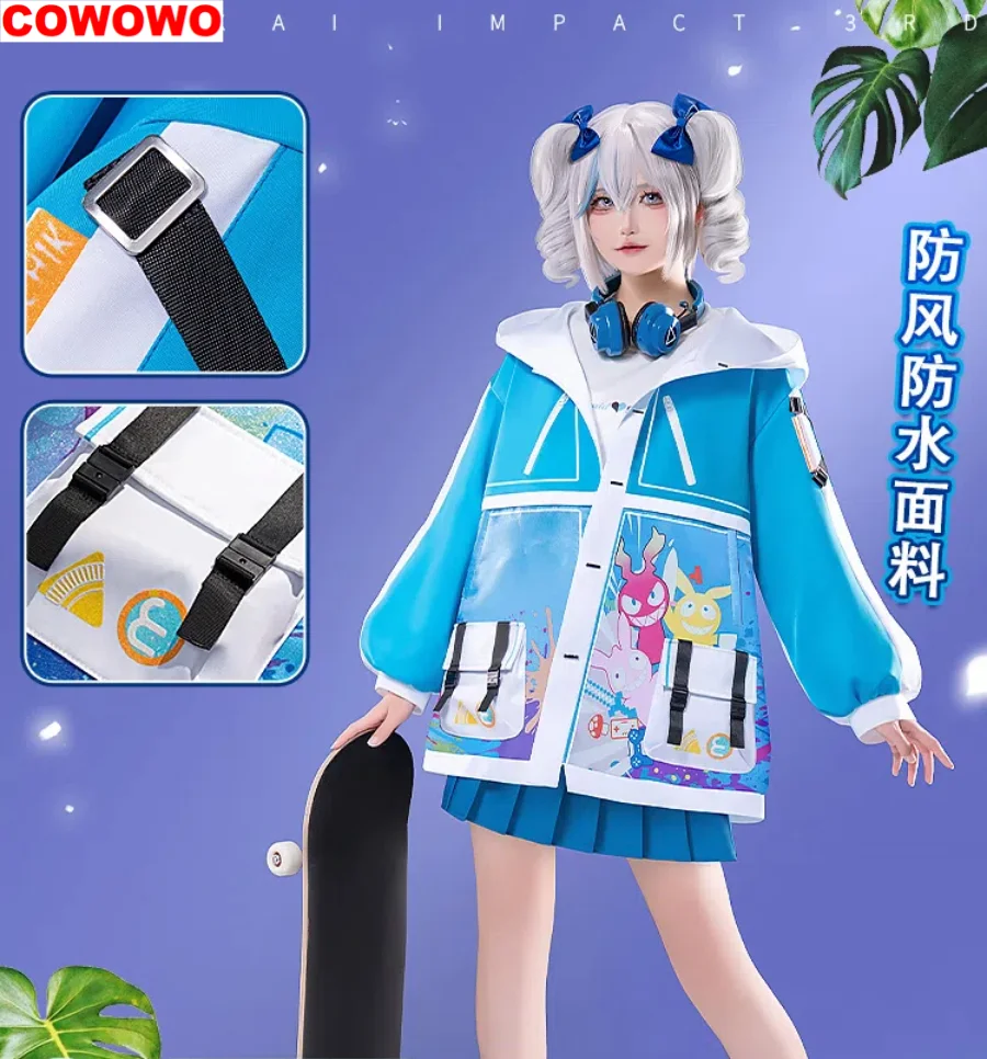 COWOWO Honkai Impact 3rd Bronya Zaychik Summer Carnival Cosplay Costume Cos Game Anime Party Uniform Hallowen Play Role Clothes